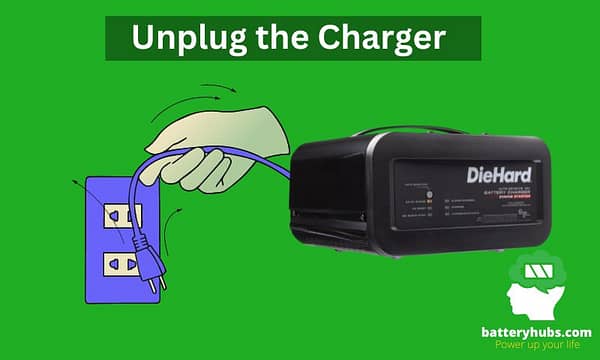 unplug the charger